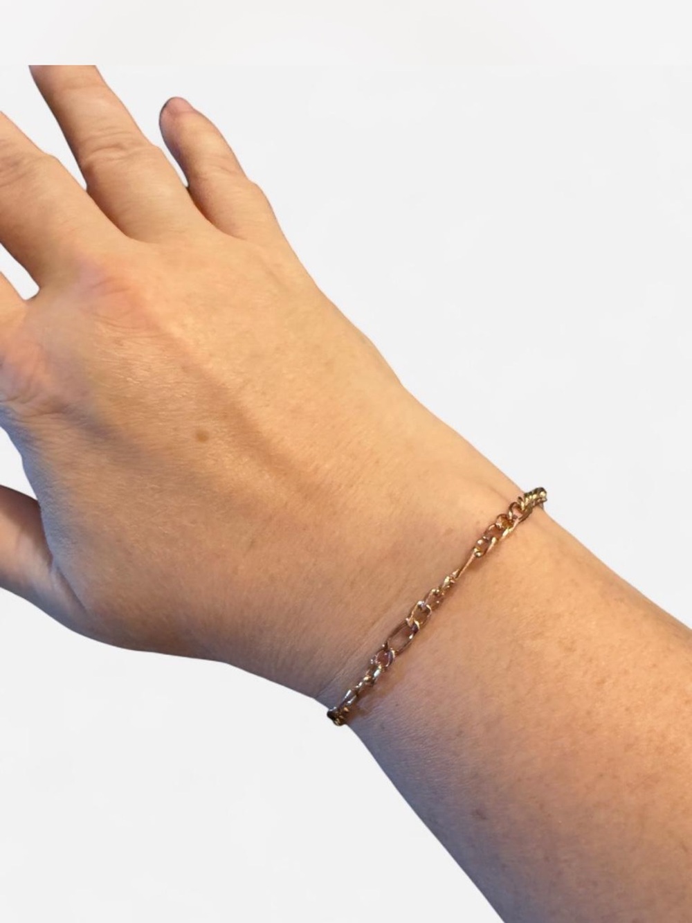 Figaro Chain Bracelet with Lobster Clasp